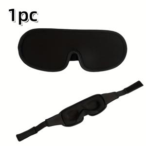 TEMU 남녀 모두에게 적합한 3D 수면 안경 마스크 - 여행, 낮잠, 요가에 적합한 냉각 기술을 사용한 부드럽고 통기성이 좋은 조절 가능한 스트랩 안경 마스크 - 터키색 액센트가 있는 검정색, 스포츠 디자인, 아버지의 날, 어머니의 날 및 데이에 완벽한 선물, 여행용 안경 마스크 | 스포츠 안경 마스크 | 통기성이 좋은 폴리에스테르, 수면 마스크