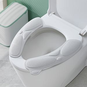TEMU 가정용 화장실 좌석 쿠션, 모든 계절 방수, 손세탁만, 경량, 중간 부드러운 경도, 엉덩이 편안함을 제공 - 범용 화장실 액세서리 패드|변기부속품