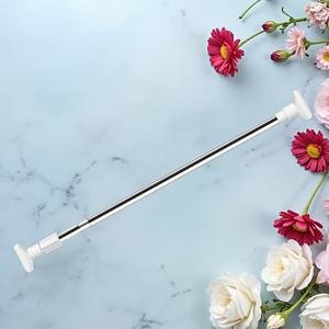 TEMU 1pc 쉬운 설치 드릴리스 텔레스코픽 로드 - 샤워 커튼, 도어 커튼, 의류 걸이 등에 적합 - 확장 가능