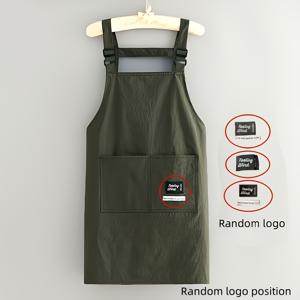 TEMU 여성용 앞치마, 올리브 그린 긴/짧은 앞치마, 레스토랑/카페/정원/아웃도어/편의점에 적합, 바버 앞치마, 남녀 공용 앞치마, 모든 계절에 사용 가능