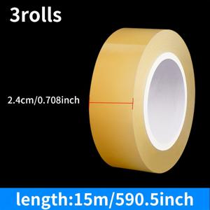 TEMU 식품용 접착 테이프 - 캔, 쿠키 상자, 차통, 사탕 선물 상자 밀봉용 투명 잔여물 없는 PVC 비식품 등급 에지 보호 씰링 테이프