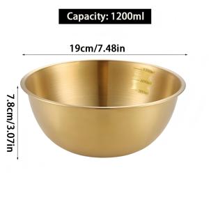 TEMU 헤비듀티 스테인리스 샐러드 & 해산물 그릇 - 방청 처리, 우아한 골든 브라운 컬러, 안전을 위한 둥근 모서리 - 레스토랑, 가정용 주방, 포멀 & 캐주얼 다이닝에 이상적 - 세척 용이 및 공간 절약 디자인, 대형 샐러드 보울, 레스토랑 서빙용, 현대적인 디자인, 마감, 다목적 주방 도구, 전문 셰프를 위한 제품
