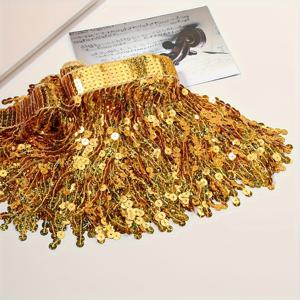 TEMU 5야드/455cm 시퀸 태슬 트림 - 반짝이는 프린지 DIY 의상 액세서리용, 벨리 댄스 스커트, 웨딩 드레스, 신부 들러리 가운 및 홈 데코 - 내구성 있는 플라스틱 소재, 파티 및 이벤트에 완벽한, 신부 드레스, 이벤트 장식, 생생한 컬러 믹스, 반짝이는 마감