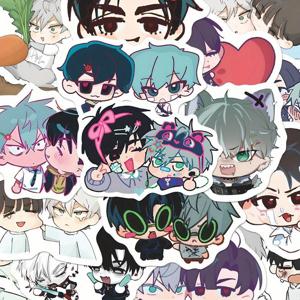 TEMU 64개 독특한 스테이지 스티커, Q-버전 외계인스테이지 DIY 스크랩북 장식 - 태블릿, 물병, 다이어리 & 여행가방용 내구성 있는 종이 재질, 애니메이션 팬을 위한 완벽한 선물, 감동적인 아트워크, 오래 지속되는 접착력, 테마 데칼, 문구 수집가를 위한 액세서리