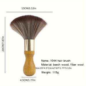 TEMU 1개 마스터 리에 대형 헤어 브러시 나무 손잡이 포함 - 부드러운 솔 살롱 브러쉬, 자연스러운 머리 관리, 쉬운 청소, 전문가 및 가정용, 스타일링 브러쉬, 우아한 디자인, 내구성 있는 구조