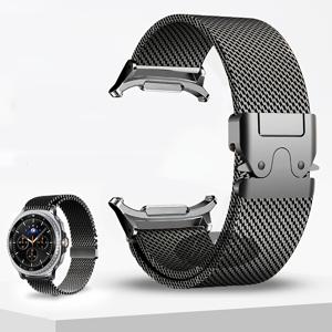 TEMU 삼성 8/8 클래식 스마트워치 밴드, 40mm/44mm/46mm 케이스 호환, 확장형 버클 손목 스트랩 - 남성 및 여성용 헤비듀티 스테인리스 스틸 교체용 밴드|손목시계