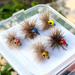 TEMU 3D 눈이 달린 5개 세트 인공 낚시 드라이 플라이 루어, 베스, 팬피쉬, 연어, 파이크, 송어 및 기타 민물 플라이 낚시용, 고품질 카본 스틸 훅, 야외 낚시 미끼 모조 사이즈 10 훅, 생생한 색상으로 물고기 유인, 파이크 낚시,배스 낚시,생생한 디자인,생동감 넘치는 루어,내구성 있는 후크,낚시용품,야외 스포츠맨,민물 어부들