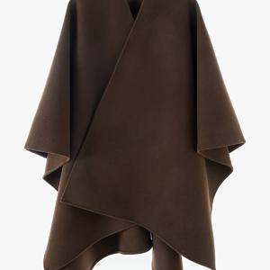 TEMU 우아한 사계절용 가벼운 케이프 재킷 - 비대칭 칼라 & 등 디자인, 리치 브라운/블랙/네이비/차콜 그레이 - 여행, 사무실, 정장 이벤트용 다용도 겨울 코트 - 관리 쉬운 아우터웨어