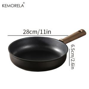 TEMU 티타늄으로 만든 논스틱 프라이팬, 모든 유형의 스토브에 적합, 블랙 및 7.9/9.4/11인치 사이즈로 제공