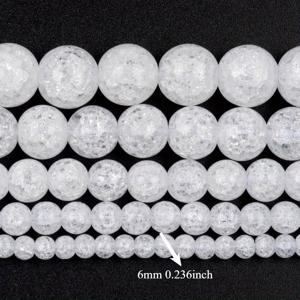 TEMU ASVRAI U 눈부신 비즈 - 4-12mm 화이트 라운드 루스 스페이서 스톤, DIY 주얼리 만들기용 팔찌 & 목걸이, 길이 15인치, 천연 비즈, 공예용 비즈, 우아한 디자인, 고품질 비즈, 주얼리 제작, 공예 비즈 재료