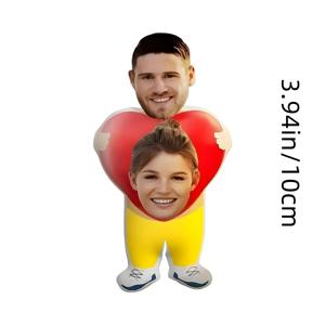 TEMU 맞춤형 커플 얼굴 베개 - 사진/디자인 커스텀 듀얼헤드 플러시 쿠션, 부드러운 충전재, 손세탁 가능, 크리스마스, 발렌타인데이, 생일, 홈 데코를 위한 독특한 선물 (커플 매칭 선물) - 표현력 있는 눈과 입이 있는 듀얼 , 다목적 침대 동반자, 장식용 베개, 커스텀 바디 베개, 플러시 베개, 원통형 베개, 테디 얼굴 베개