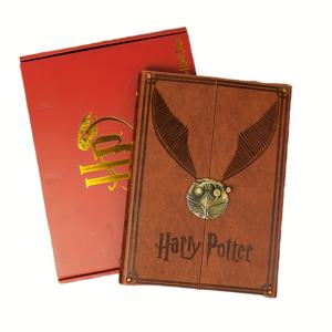 TEMU 해리 포터 빈티지 골든 스니치 노트북 - 매혹적인 판타지 디자인과 쿠플 & 하우스 , 저널링용 빈 페이지, 팬을 위한 완벽한 개학 선물, 수집 가능한 문구류, 학교용 노트북, 다이어리, 저널 북