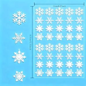 TEMU 2매/80개입 눈꽃 창문 스티커 - 탈착식 정전기 클링 데칼, 새해 및 크리스마스 장식에 적합, 눈꽃 패턴, 크리스마스 창문 스티커에 이상적, 창문포인트시티지, 창문스티커, 어린이집 가을 환경꾸미기, 창문스티커, 시트지 창문, 스테인드글라스 필름