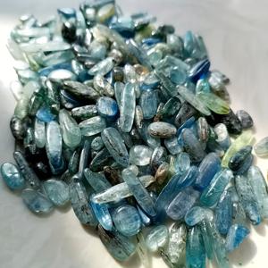 TEMU 100g 천연 대형 블루 키아나이트 칩 - & 터키석 , 혼합 광물, 홈 데코, 스파, 풍수, 수족관용 탬블링 & 폴리싱 스톤 - 우아한 블루 스톤, 스톤, 장식용 스톤, 영적 탐구자