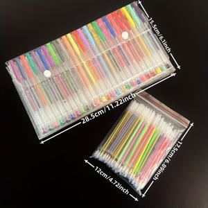 TEMU 100개 메탈릭 & 글리터 젤 펜 리필 - 할로윈 & 크리스마스 공예, 학교 & 사무용품, 아트 드로잉, 색칠, 마킹을 위한 반짝이는 컬러 - DIY, 여행용 볼펜 리필 세트 (펜 미포함), 사무용 필기구 리필,DIY 공예 리필,볼펜 리필,글리터 펜 리필,축제 색상,반짝이는 효과,고품질 잉크 흐름