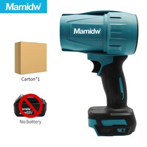 TEMU Mamidw 2000W 터보 팬 - 48m/s 풍속, 12m³/min 공기 속도, 20000RPM, 마키타 18V 배터리 호환, 차량, 마당 및 야외 청소에 적합, 냉각용 팬|차량용선풍기