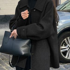 TEMU 여성용 우아한 코트 - 구조적인 버튼 프론트 클로저, 가을/겨울용 긴소매 트렌치 코트, 오피스, 파티, 일상복 - 사계절 겉옷, 우아한 파티 복장, 클래식 디자인, 튼튼한 원단, 전문 여성