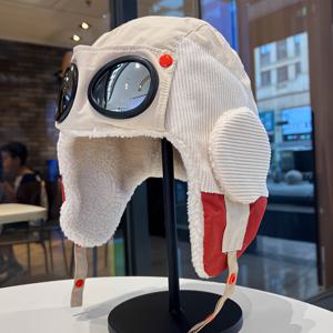 TEMU 여성 & 남성용 겨울 모자 (고글 포함) - 플러시 플리스 안감 따뜻한 귀 덮개, 방풍 & 방설 디자인, 레드 & 다양한 색상 옵션 (스키, 스노보드, 크리스마스용) - 손세탁 가능, 스노보드 장비, 스타일리시한 헤드웨어, 추운 날씨 장비|물안경