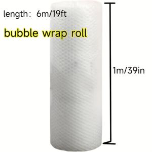 TEMU 1롤 대형 1미터 폭 버블랩 필름 - 헤비듀티 PE 쿠션 랩, 대형 버블 (화이트) - 이사, 배송, 포장용 - 중량 민감 아이템, 카톤 필러, 깨지기 쉬운 소포 포장