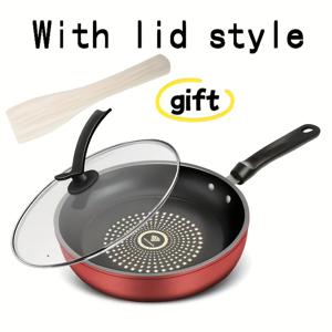 TEMU 9.45인치 논스틱 주철 프라이팬 (뚜껑 포함) - 식기세척기 사용 가능, 부드러운 인덕션 조리대 호환, 계란, 고기, 팬케이크 요리에 적합