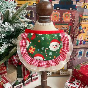 TEMU 고양이와 강아지용 25개 새로운 애완 동물 크리스마스 턱받이 - 귀여운 & 사슴 프린트, 튼튼한 폴리에스터, 세탁기 사용 가능, 사계절 사용, 세척 용이, 파티에 적합