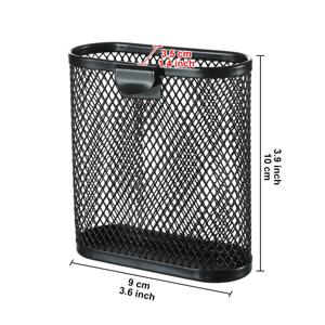 TEMU 다층 수납 기능이 있는 튼튼한 메탈 메시 펜 홀더 정리함 - 공간 절약형 오픈형 디자인 데스크탑 정리함, 사무실, 학교, 가정용 - 펜, 연필, 마커, 문서 보관에 적합 - 모던 데스크 스토리지 솔