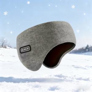 TEMU 겨울용 방풍 두꺼운 이중층 귀마개, 스키, 사이클링, 러닝용 전체 커버리지 헤드밴드 - 남녀공용, 극한 추위 액세서리 (모든 사이즈 적합)