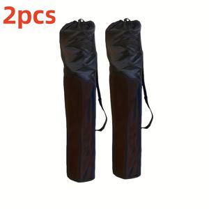 TEMU 2개 세트 헤비듀티 블랙 휴대용 스토리지 백 - 드로스트링 클로저, 엑스트라 라지 사이즈, 캠핑 의자, 테이블, 매트 및 장비 보호용 내구성 강한 정리백, 내마모성 소재, 캠핑 필수품