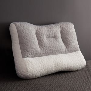 TEMU 경추베개 라텍스 혼합 소재 부드러운 촉감과 높은 탄력성 목과 어깨 부담 줄여주는 편안한 수면용 베개 옆잠용으로도 적합
