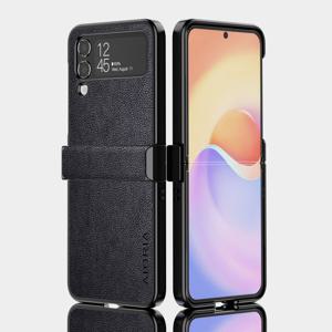 TEMU 삼성 갤럭시 Z 플립 4 케이스, 커버 레트로 디자인 풀 보호 폰 케이스 삼성 Z 플립 4 Flip4 5G용