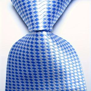 TEMU 새로운 패션 격자 무늬 넥타이, 와이드 넥타이, 비즈니스 캐주얼 넥타이