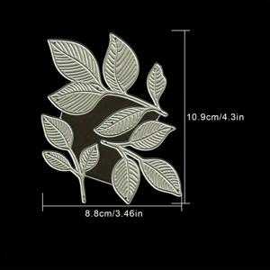 TEMU 사랑스러운 나뭇잎 가지 금속 커팅 다이 생일 결혼식 장식 스크랩북 종이 공예 몰드 DIY 스탬핑 스티커