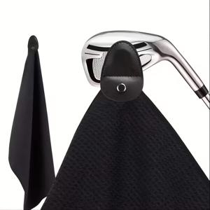 TEMU 강력한 자석이 있는 1pc 슈퍼 흡수력 퀵 드라이 파이버 골프 타월, 기계 세척 가능, 골프 카트 및 클럽용으로 사용할 수 있는 80% 폴리에스테르, 20% 폴리아미드