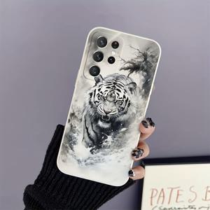 TEMU 삼성 S20/S20FE/S20+/S20Ultra/S21/S21FE/S21+/S21Ultra/S22/S22+/S22Ultra/S23/S23FE/S23+/S23Ultra/S24/S24+/S24Ultra 5G 호환 호랑이 무늬 휴대폰 케이스