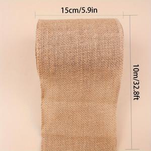 TEMU 10미터의 나무색 벌람 웨빙 벌람 롤, 테이블 깃발 의자 등등을 만드는 재료 15cm