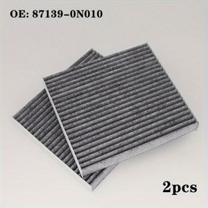 TEMU (2개) 캐빈 에어 필터 - 캠리, 코롤라, 4러너, 아발론, RAV4, 렉서스 호환, OEM: 87139-(02090/06040/07010/50060/50100/0N010/YZZ08), 자동차 내부 유지보수,엔진 베이 필터,원활한 통합,컴팩트 사이즈,고품질 여과,효율적인 공기 흐름,자동차 실내 필터,차량 전용 필터,DIY 메카닉스