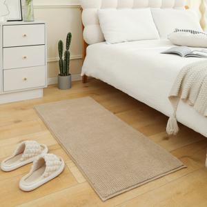 TEMU 1개 셀리니 욕실 매트, 2cm 두께, 미끄럼 방지, 초고흡수성, 빠른 건조, 기계 세탁 가능, 짠 폴리에스테르, 고무 뒷면, 1450gsm, 욕실, 주방, 침실, 입구에 이상적 - 크리스마스 휴일 선물