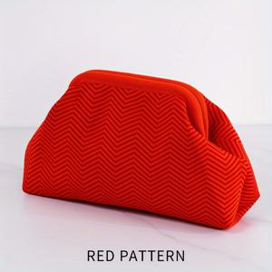 TEMU 어머니날 선물 - XZCK 여성용 가방 패션 니트 핸드백, 대용량 화장품 가방, 캐주얼 일상 그랩 백, 겨드랑이 이브닝 파티 백, 휴가 스타일 플리츠 백, 해변 연회 및 비치 백, 여행 필수품, 쇼핑, 명절 선물 가방은 가족 구성원, 자매 및 좋은 친구에게 완벽한 선물이며 모든 미용 필수품을 보관할 수 있습니다