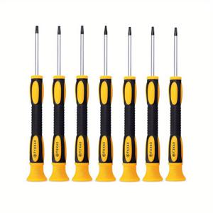 TEMU T3부터 T10까지의 토르스 스크루드라이버 세트, 전자, 컴퓨터 등에 적합한 자석 소형 보안 스크루드라이버를 특징으로 합니다.