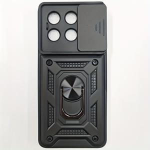 TEMU Poco X6 Pro, X5 Pro, F5 및 C65과 호환되는 금속 스탠드가 있는 강력한 하드 폰 케이스.