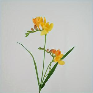 TEMU 2팩 리얼리스틱 인조 꽃 - 노란색에서 초록색 그라데이션 플로럴 부케, 천 소재 생생한 웨딩·홈·테이블 센터피스 - 관리 불필요, 거실·사무실·행사용 장식품 - 우아한 테이블 데코, 자연스러운 디자인, 유지보수 없는 장식