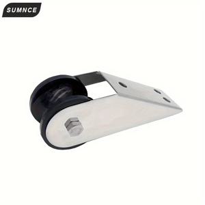 TEMU 스테인리스 스틸 보트 바우 앵커 롤러 브래킷, 범용 피팅, 내구성 있는 해양 등급 강철, 은색, 요트 및 보트용