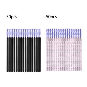 TEMU 100개 일회용 마스카라 막대 세트, 속눈썹 익스텐션용 눈썹 브러시 도포기, 무향 메이크업 브러시 도구 키트, 기타 재료