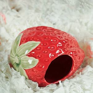 TEMU 햄스터용 세라믹 딸기/포도 시리즈 물병, 125ml 조절 가능한 음수 디스펜서, 누출 방지 세라믹 물병 스탠드, 드워프 및 성체 햄스터에 적합, 다기능 서식지 장식