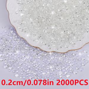 TEMU 700-5000개 2-6mm 투명 레진 라인스톤 플랫 백 비핫픽스 반짝이는 둥근 젤리 비즈 DIY 주얼리 만들기 네일 아트, 신발, 옷 및 가방 장식용