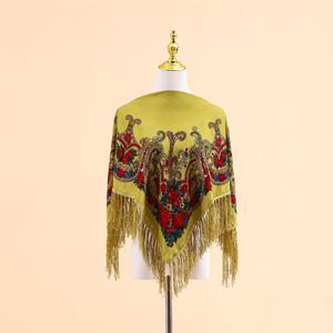 TEMU 사계절용 프린트 태슬 스타일 다용도 여성 스카프 장식