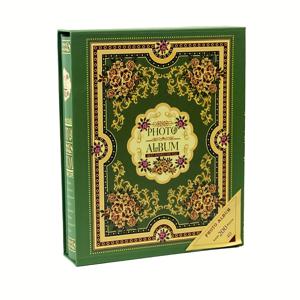 TEMU 고급 4R 6인치 포토 앨범 50페이지 - 튼튼한 종이 재질, 직선형, 200개 포켓 - 이중 보호 기능이 있는 상자, 알루미늄 네일 설치, 가족, 여행 및 커플 추억을 위한 두껍게 디자인됨