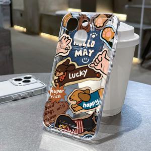 TEMU 삼성 갤럭시 럭키 닥스훈트 모바일 폰 케이스, 삼성 A5 A34 A13 A14 A32 A52 A24 A50 A54 A70 A73 모바일 폰 케이스 S21 S22 S23 S23FE S24PLUS S24ultra 귀여운 모바일 폰 케이스 NOTE 10 F12 M10S 보호 케이스 전체 커버리지 만화 케이스