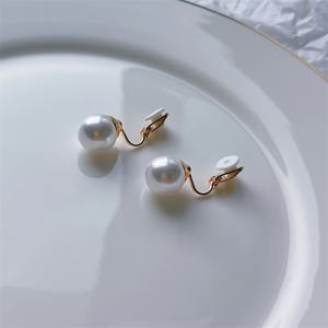 TEMU 귀걸이 뚫지 않고도 착용할 수 있는 빈티지 스타일의 큰 원형 클립형 귀걸이 한 쌍|피어싱