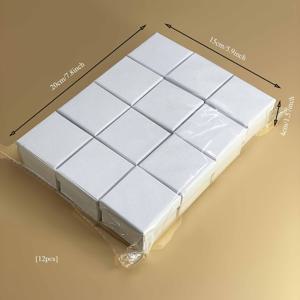 TEMU 12개 우아한 화이트 주얼리 선물 상자 뚜껑 포함 - 간단하면서도 시크한 종이 반지 상자, 무지개 & 벌 모티브가 특징인, 결혼식 선물 및 소규모 비즈니스 포장에 이상적